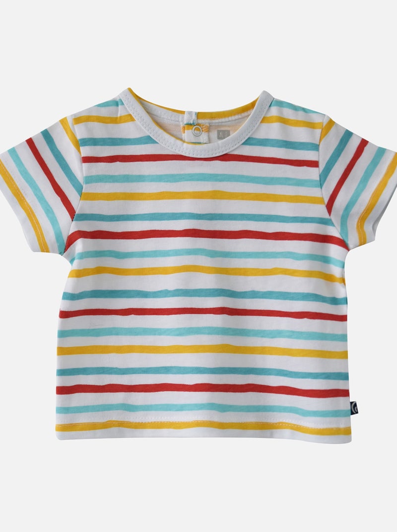 T-SHIRT SALOPETTE BEBE ÉTÉ EMIGDIO Bleu - Kiabi