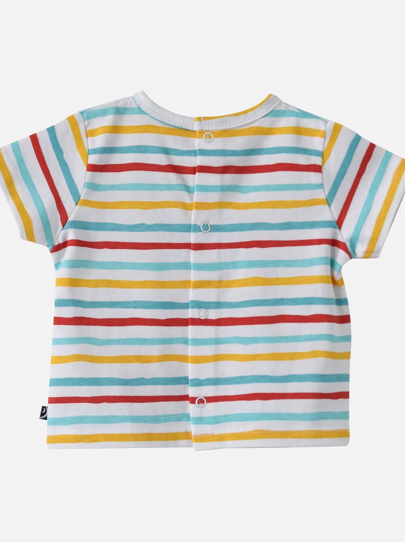T-SHIRT SALOPETTE BEBE ÉTÉ EMIGDIO Bleu - Kiabi