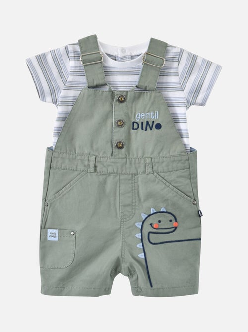 T SHIRT SALOPETTE BEBE TWILL ETHAN - Kiabi