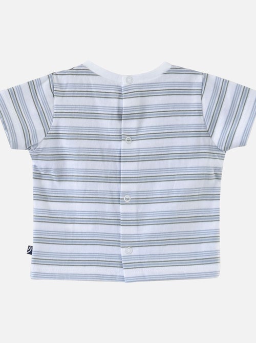 T SHIRT SALOPETTE BEBE TWILL ETHAN - Kiabi