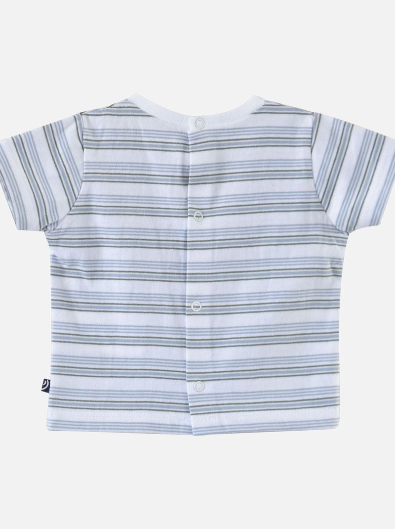 T SHIRT SALOPETTE BEBE TWILL ETHAN Vert - Kiabi