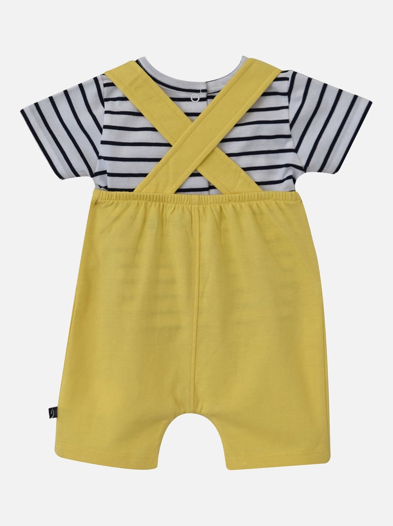 T SHIRT SALOPETTE JERSEY ENDY Jaune - Kiabi