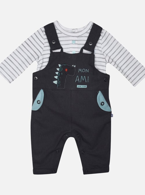 T SHIRT + SALOPETTE NAISSANCE FERNAND - Kiabi