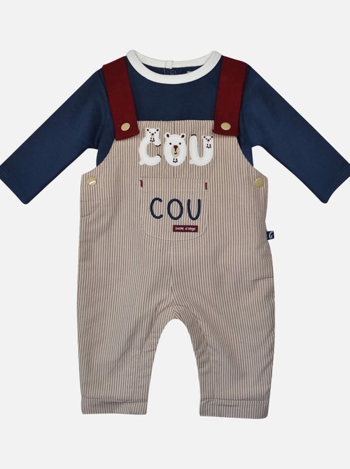 T SHIRT + SALOPETTE NAISSANCE FREJUS - Kiabi