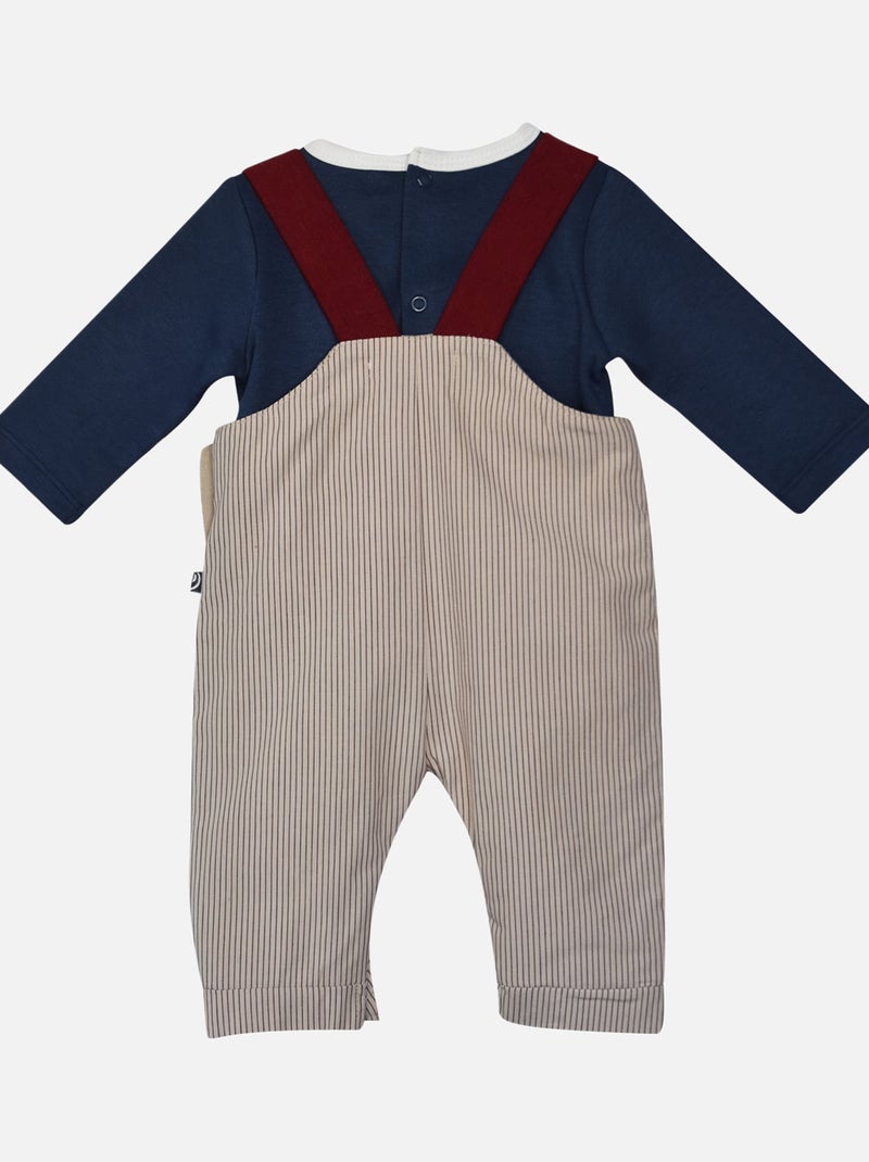 T SHIRT + SALOPETTE NAISSANCE FREJUS Blanc - Kiabi