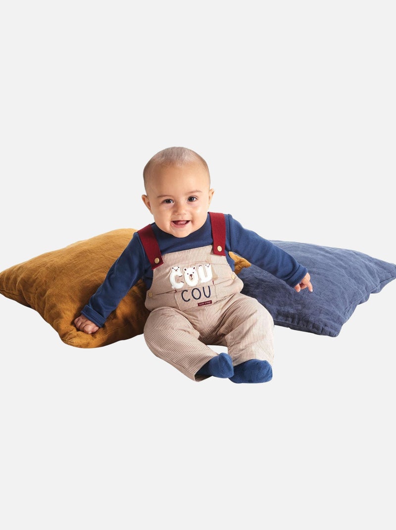 T SHIRT + SALOPETTE NAISSANCE FREJUS Blanc - Kiabi