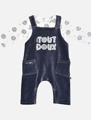 T-SHIRT + SALOPETTE VELOURS FEREOL