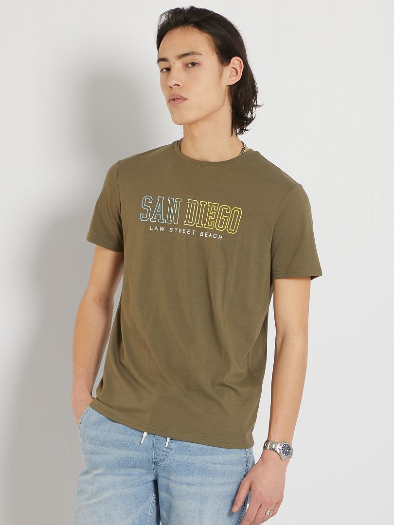T-shirt 'San Diego' kaki san diego - Kiabi