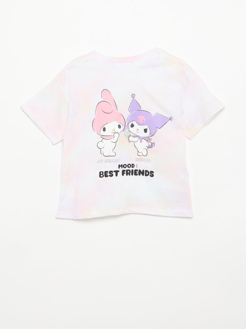 T-shirt 'Sanrio kuromi' manches courtes en coton - Kiabi