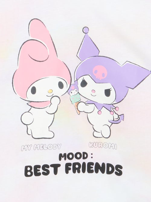 T-shirt 'Sanrio kuromi' manches courtes en coton - Kiabi