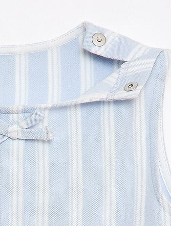 T-shirt sans manche avec noeuds fantaisies - collection facile à enfiler