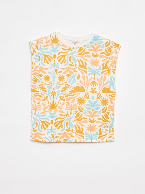 T-shirt sans manches - Grafik Edition - Kiabi