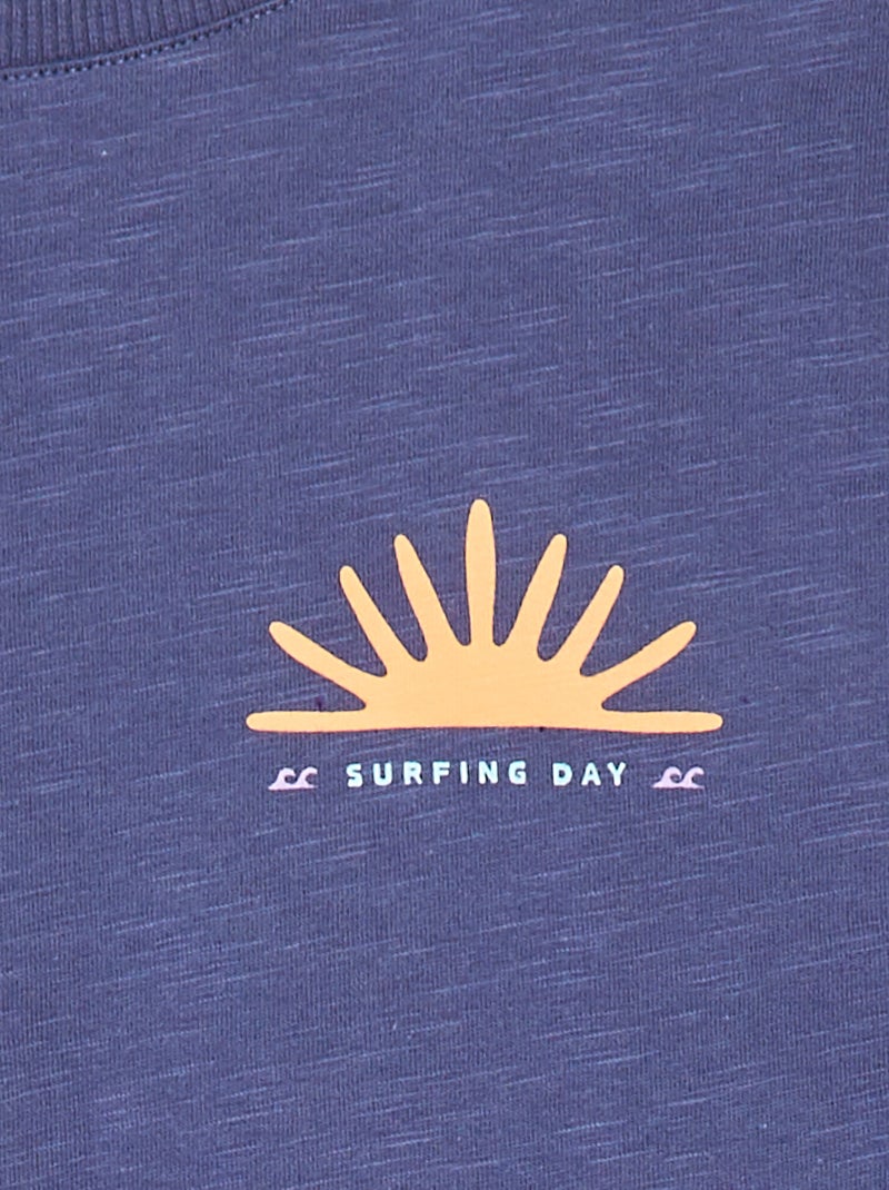 T-shirt sans manches - Grafik Edition BLEU - Kiabi