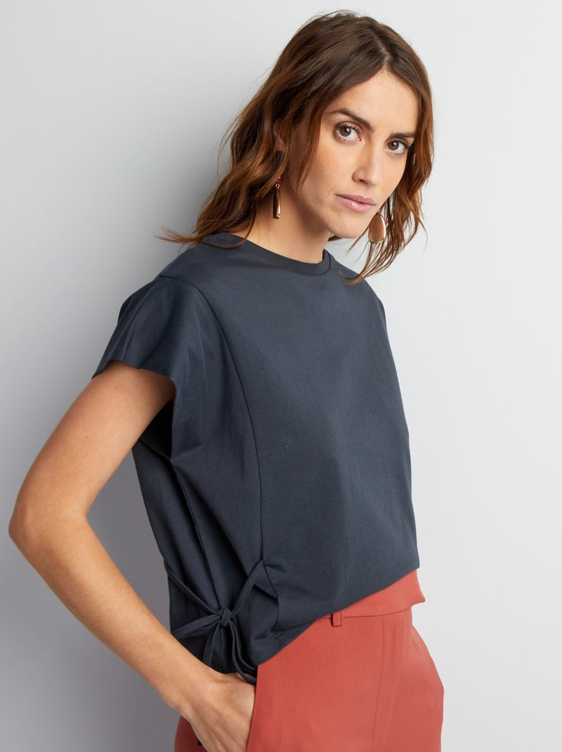T-shirt sans manches Anthracite - Kiabi