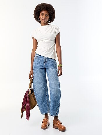 T-shirt sans manches asymétrique
