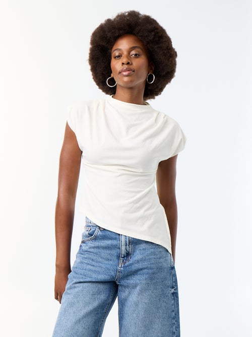 T-shirt sans manches asymétrique - Kiabi