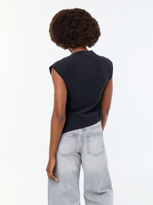 T-shirt sans manches asymétrique - Kiabi