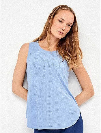 T-shirt sans manches avec dos ouvert