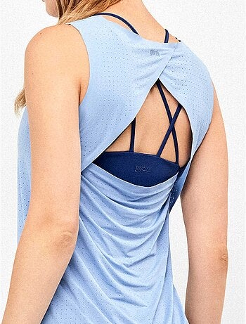 T-shirt sans manches avec dos ouvert