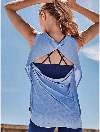 T-shirt sans manches avec dos ouvert