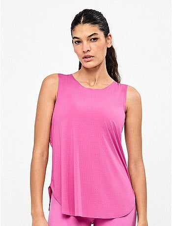 T-shirt sans manches avec dos ouvert