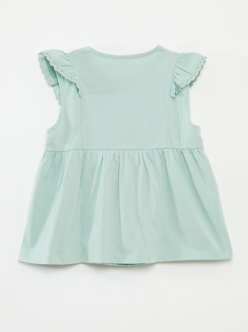 T-shirt sans manches avec volants - So Easy - Kiabi