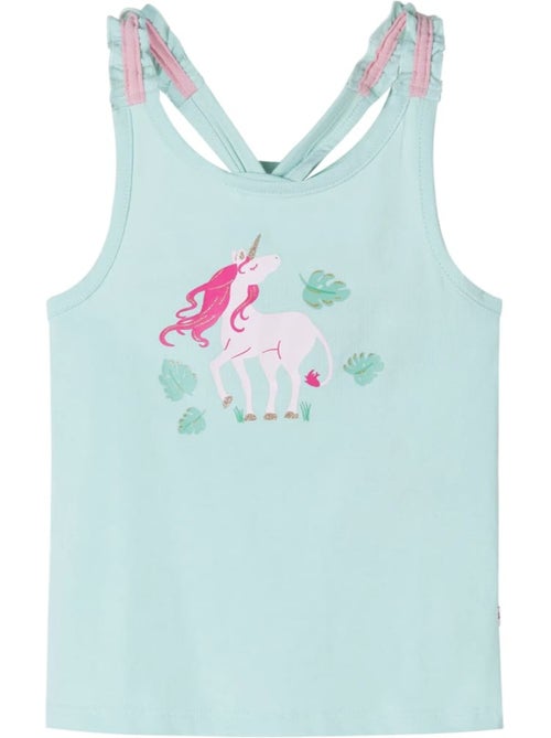 T-shirt sans manches coton imprimé licorne - vidaxl - Kiabi T-shirt sans manches coton imprimé licorne - vidaxl - Kiabi
