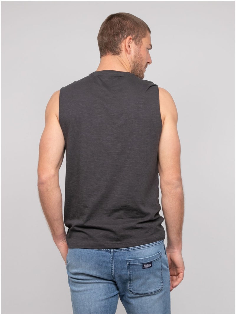 T-shirt sans manches coton NEGABINO Gris - Kiabi
