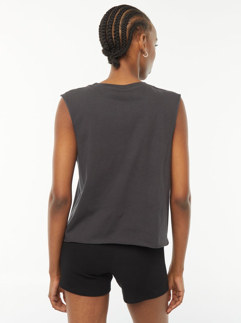 T-shirt sans manches croppped 'Lakers' 'NBA' NOIR - Kiabi