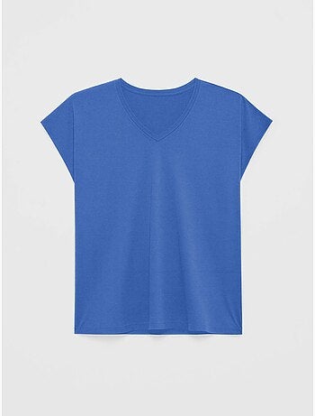 T-shirt sans manches en couleur bleue