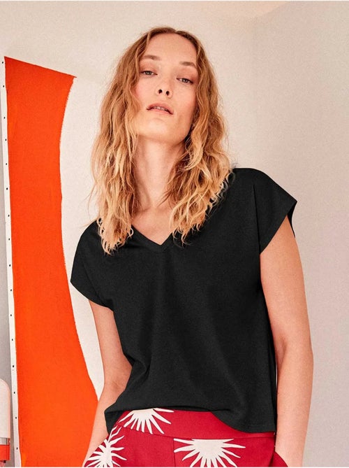 T-shirt sans manches en couleur bleue - Kiabi T-shirt sans manches en couleur bleue - Kiabi