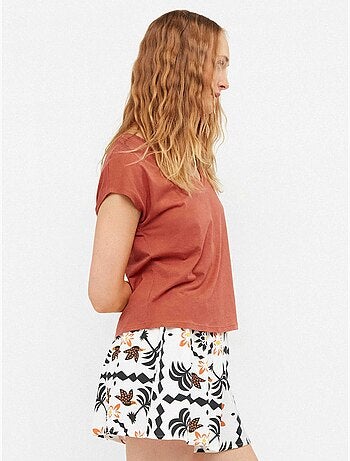 T-shirt sans manches en couleur bleue