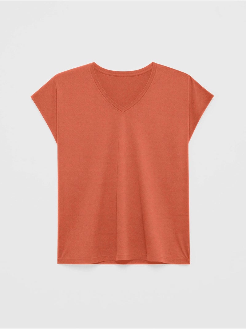 T-shirt sans manches en couleur bleue Terracotta - Kiabi