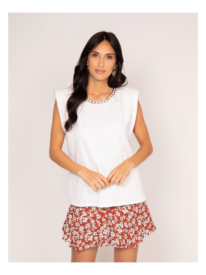 Tshirt sans manches FEMA Blanc Kiabi 20.93€