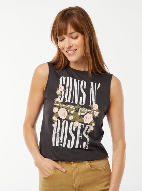 T-shirt sans manches 'Guns N' Roses' - Kiabi