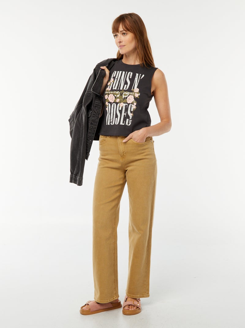 T-shirt sans manches 'Guns N' Roses' NOIR - Kiabi