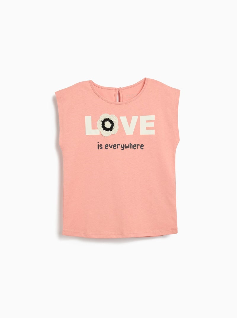 T-shirt sans manches MO Fashion Rose - Kiabi