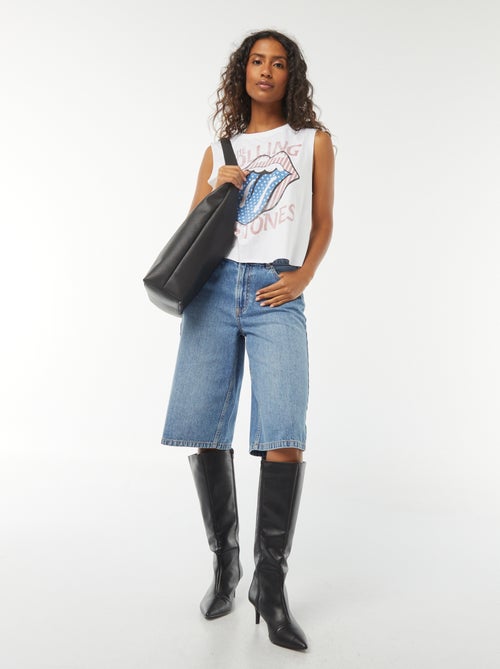 T-shirt sans manches 'Rolling Stones' - Kiabi