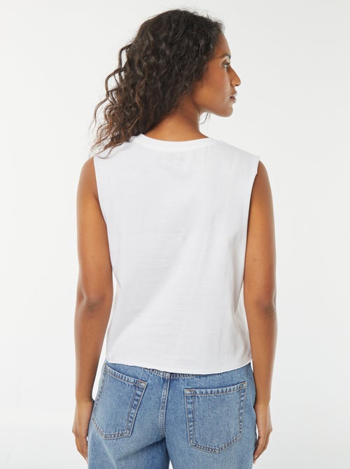 T-shirt sans manches 'Rolling Stones' - Kiabi