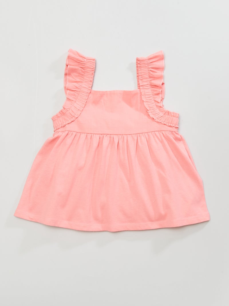 T-shirt sans manches Rose - Kiabi