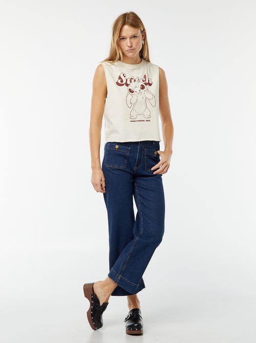 T-shirt sans manches 'Stitch' 'Disney' - Kiabi