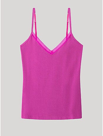 T-shirt sans manches unie