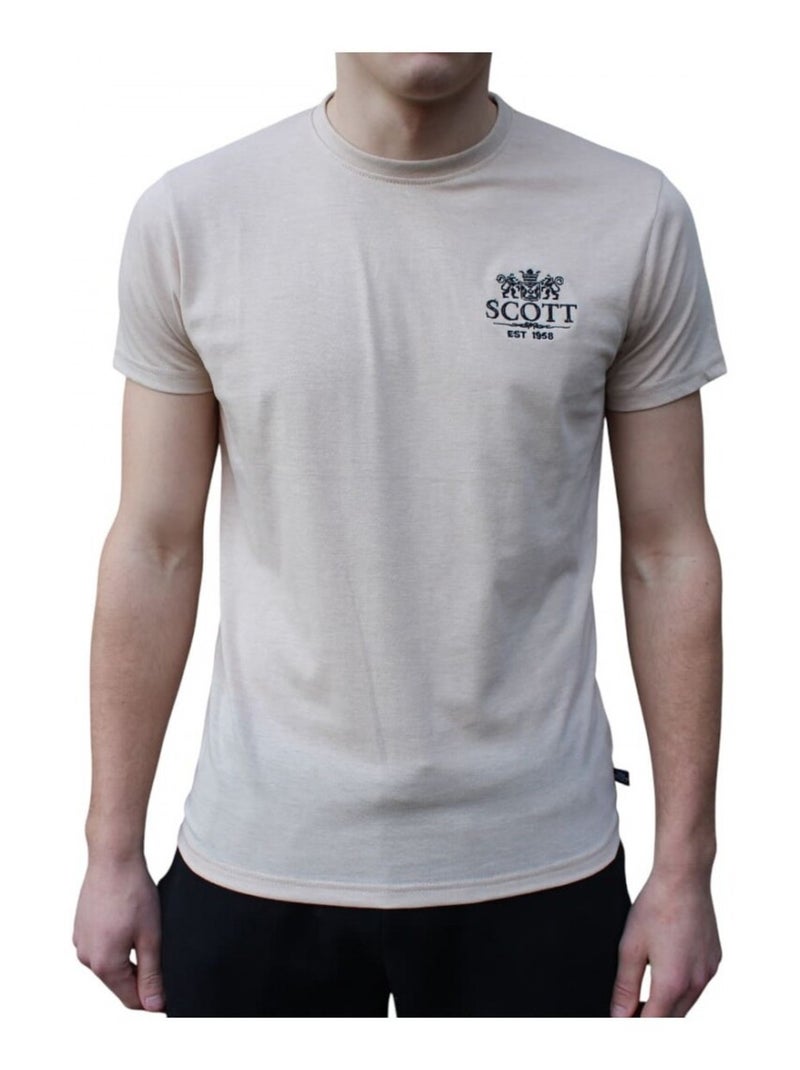 T-shirt Scott Homme Beige - Kiabi
