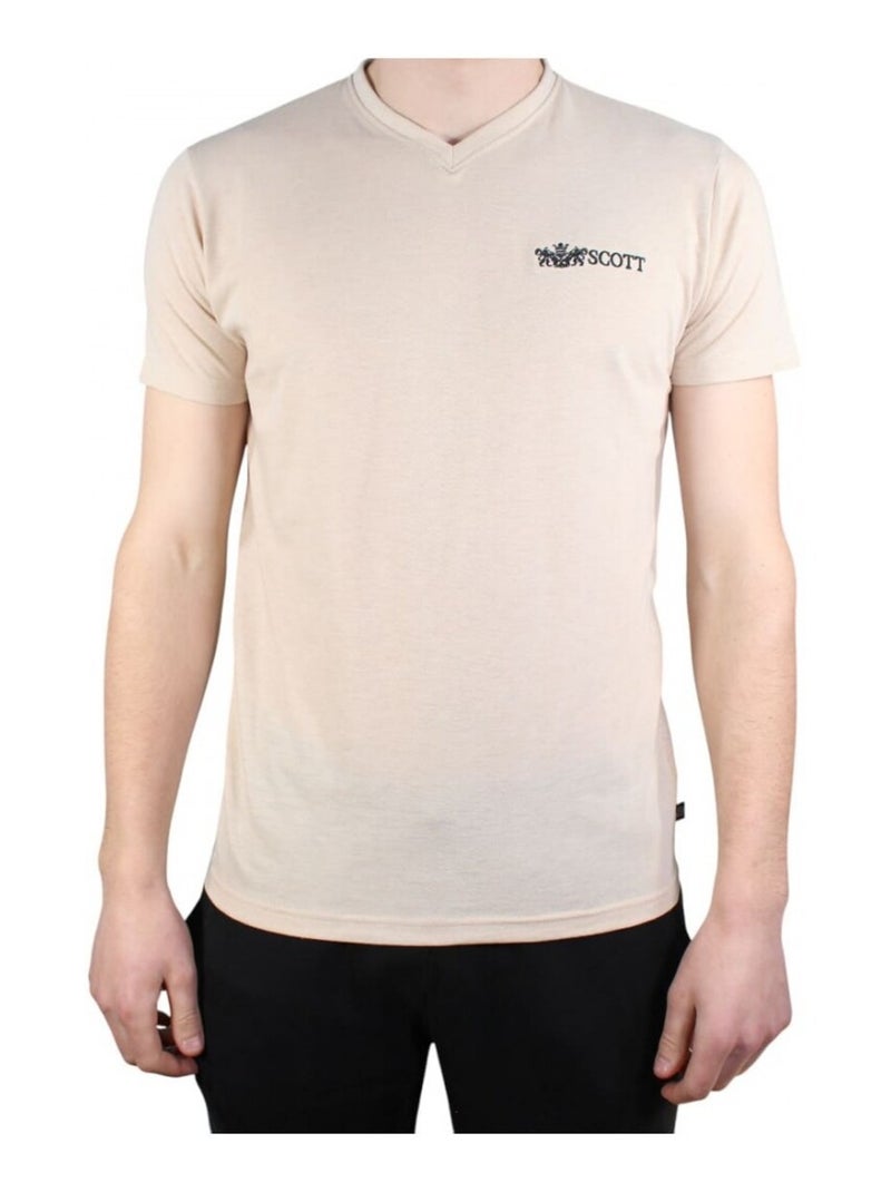 T-shirt Scott Homme Beige - Kiabi