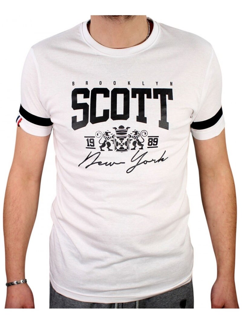 T-shirt Scott Homme Blanc - Kiabi