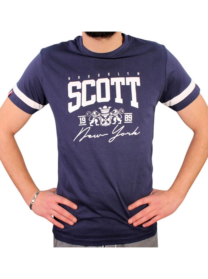 T-shirt Scott Homme Bleu marine - Kiabi