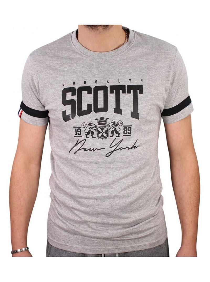 T-shirt Scott Homme Gris - Kiabi