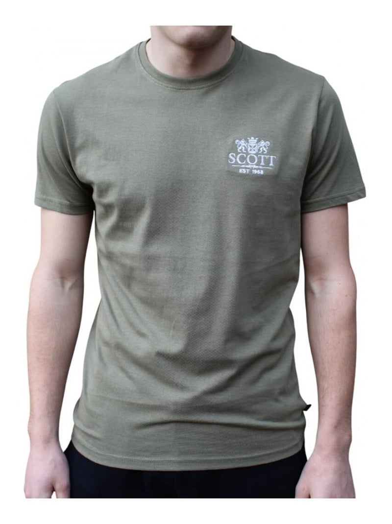 T-shirt Scott Homme Kaki - Kiabi