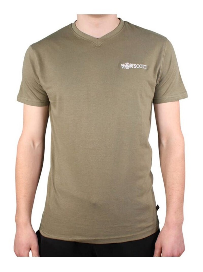 T-shirt Scott Homme Kaki - Kiabi