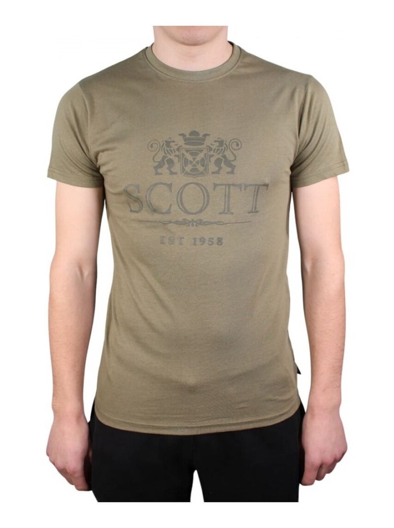 T-shirt Scott Homme Kaki - Kiabi